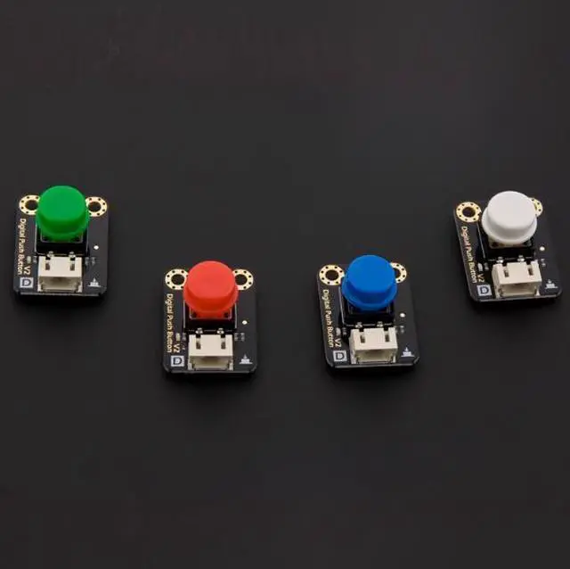Alt view image 4 of 4 - DFRobot's digital large button module - white buttons, compatible with Arduino, with excellent tactile feel