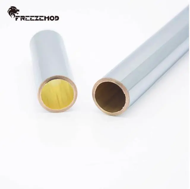 Alt view image 3 of 5 - FREEZEMOD computer water-cooling hard pipe, al-metal brass hard pipe with chrome-plated miror finish SLYG-H14