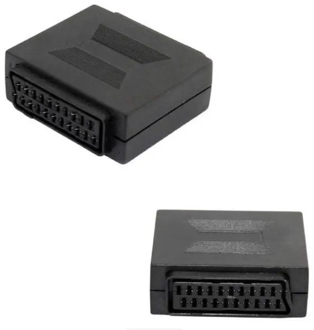 Alt view image 3 of 4 - 2lp European plug,SCART adapter for European plug socket, socket to socket extension adapter