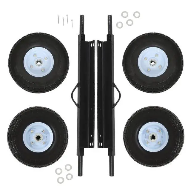 Main image of findmall Replacement for EU3000is Wheel Kit for Generator, White All-Terrain Solid Tyres