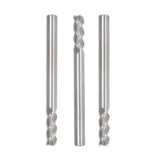 Main image of findmall 3Pcs 1/8 Inch Helix Carbide End Mill 3 Flute 3/8 Inch Length of Cut Fit for Aluminum Cut Non-Ferrous Metal Upcut CNC Spiral Router Bit