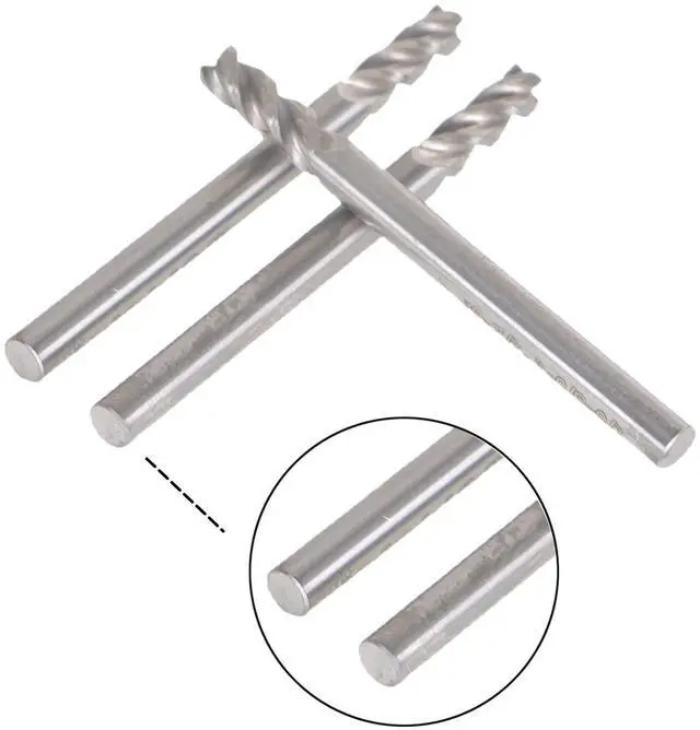 Alt view image 3 of 6 - findmall 3Pcs 1/8 Inch Helix Carbide End Mill 3 Flute 3/8 Inch Length of Cut Fit for Aluminum Cut Non-Ferrous Metal Upcut CNC Spiral Router Bit