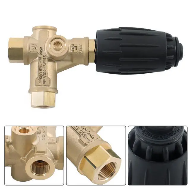 Alt view image 2 of 7 - findmall 4350 PSI Pressure Washer Regulator VRT3-310 8GPM 3/8 Inch FNPT Trapped Pressure Unloader Valve