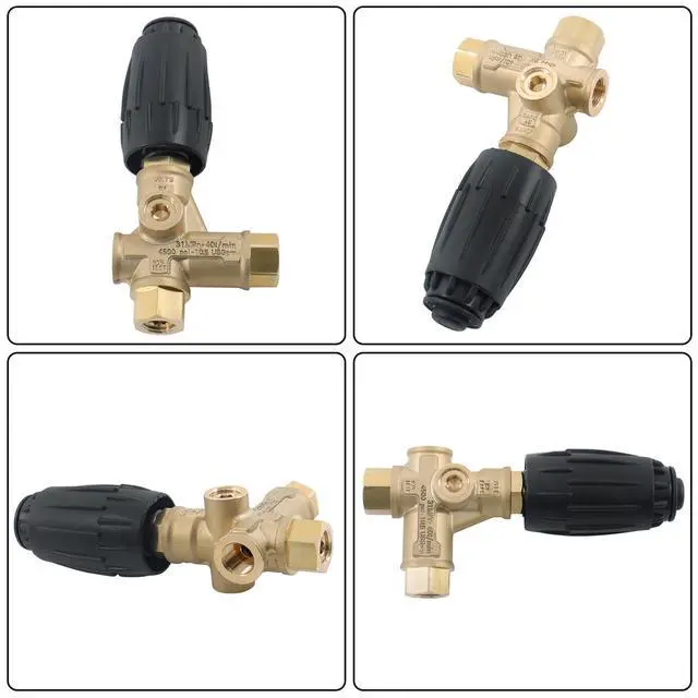 Alt view image 7 of 7 - findmall 4350 PSI Pressure Washer Regulator VRT3-310 8GPM 3/8 Inch FNPT Trapped Pressure Unloader Valve