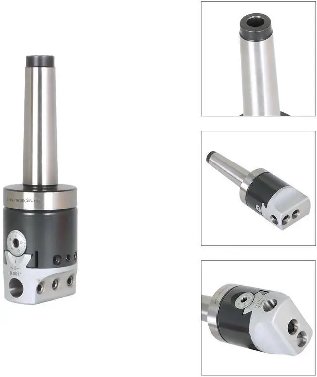 Alt view image 3 of 7 - findmall 2 Inch Boring Head MT3 Carbide Boring Bar Set Milling Set Fit for Milling, Shaping and Drilling Machines