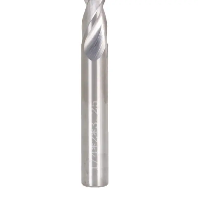 Alt view image 4 of 6 - findmall 1/4 Inch Helix Carbide End Mill 2 Flute 2 Inch Length of Cut Fit for Aluminum Cut Non-Ferrous Metal Upcut CNC Spiral Router Bit
