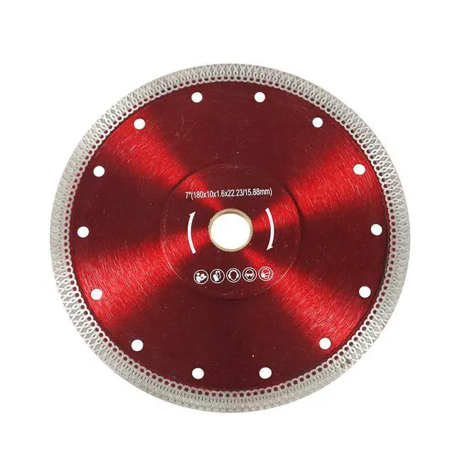 Alt view image 2 of 6 - findmall 7 Inch Super Thin Dry Wet Diamond Porcelain Saw Blades Ceramic Cutting Disc Wheels for Cutting Ceramic Tile Porcelain Granite Marbles