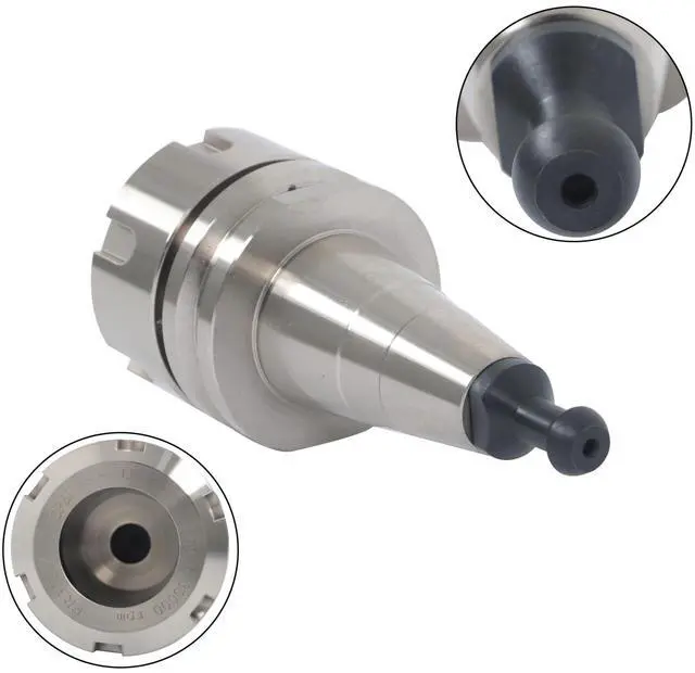 Alt view image 4 of 7 - findmall 1Pcs Knife Handle ISO30 ER32-50 G2.5 30k Stainless Steel Collect Chuck Tool Holder Fit for Processing Machines