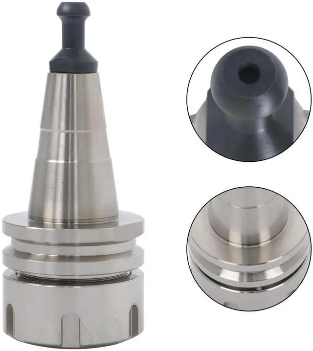 Alt view image 6 of 7 - findmall 1Pcs Knife Handle ISO30 ER32-50 G2.5 30k Stainless Steel Collect Chuck Tool Holder Fit for Processing Machines