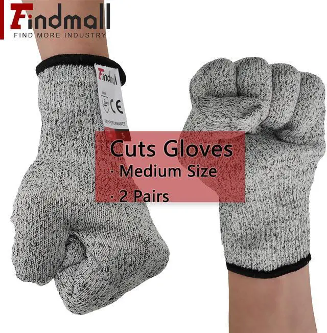 Alt view image 2 of 7 - findmall Work Gloves to Avoid Cutting Comfortable Gloves Avoid Cutting Kitchen Gloves Fit for Cutting Food Medium 2 Pairs
