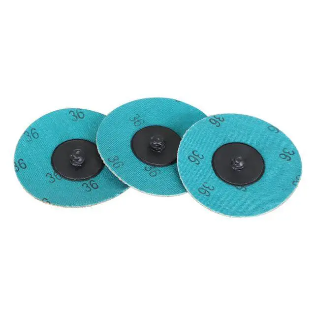 Alt view image 5 of 6 - findmall 25Pcs 3 Inch 36 Grit Roll Lock Sanding Disc, Aluminum Oxide Die Grinder Quick Change Discs for Die Grinder Surface Burr Rust Paint Polish