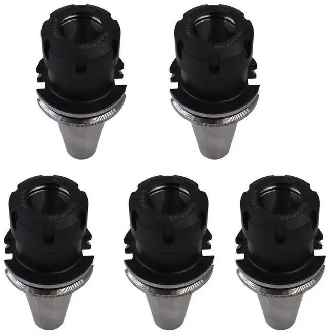 Alt view image 2 of 7 - findmall 5Pcs Collet Set CAT40 ER32 Collet Chuck Tooling Fit for CNC Engraving Machine and Milling Lathe Tool