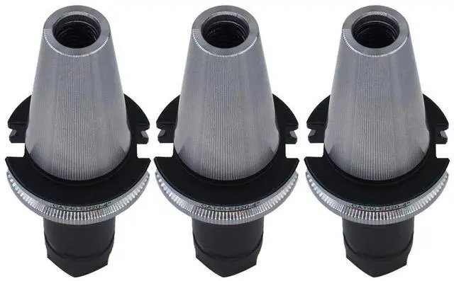 Alt view image 3 of 6 - 3Pcs CAT40 Tool Holder ER20 Collet Chuck Set length 4"/100mm Chuck Tool Holder Set Mill Holder for CNC Engraving Machine Milling Lathe(CAT40-ER20-100)