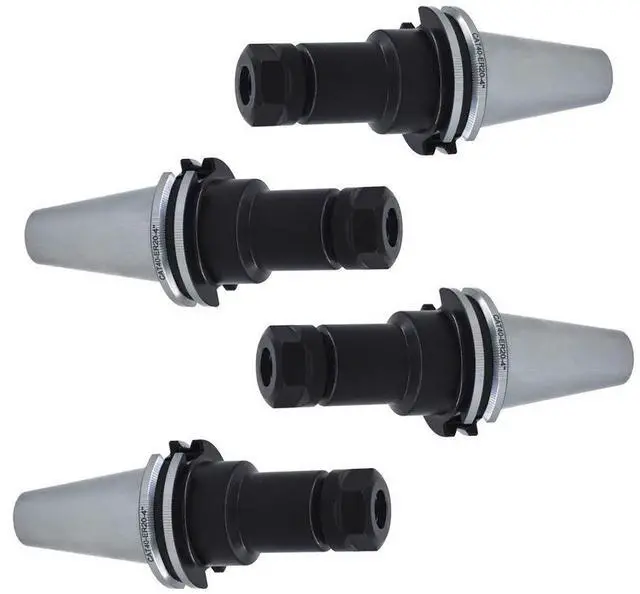 Alt view image 6 of 7 - 4Pcs CAT40 Tool Holder ER20 Collet Chuck Set Length 4"/100mm Chuck Tool Holder Set Mill Holder for CNC Engraving Machine Milling Lathe(CAT40-ER20-100)