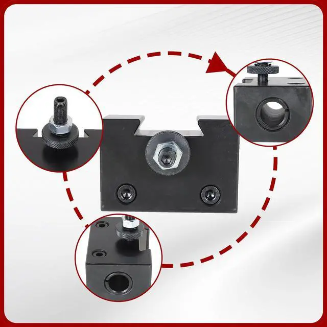 Alt view image 7 of 7 - findmall BXA #4 Quick Change Heavy Duty Boring Bar Holder 250-204 Fit for 10-15" Swing Dia BXA Tool Holder