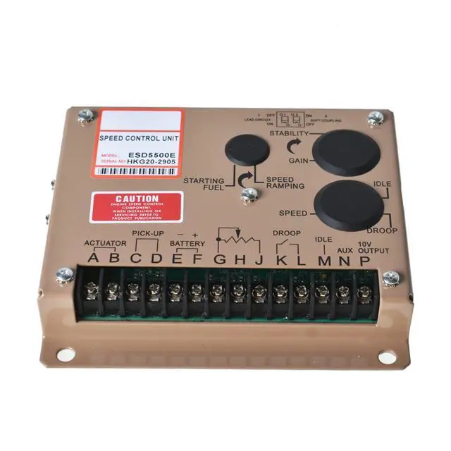 Alt view image 2 of 6 - findmall ESD5500E 12V 24V Generator Control Panel Electronic Engine Speed Controller Governor Generator Genset Parts