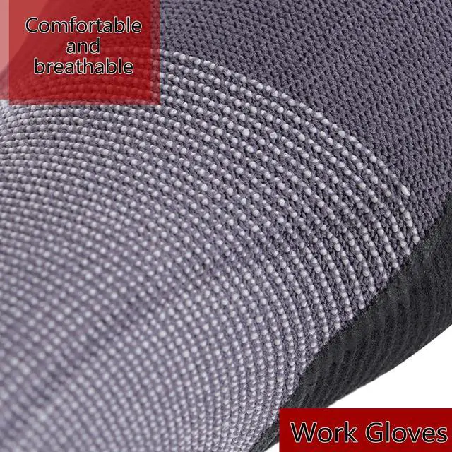 Alt view image 5 of 7 - findmall 6 Pairs X-large Work Gloves Seamless Knit Glove Gardening Gloves Women Men Fit for Warehousing and Logistics, Construction Sites, Horticultural Planting