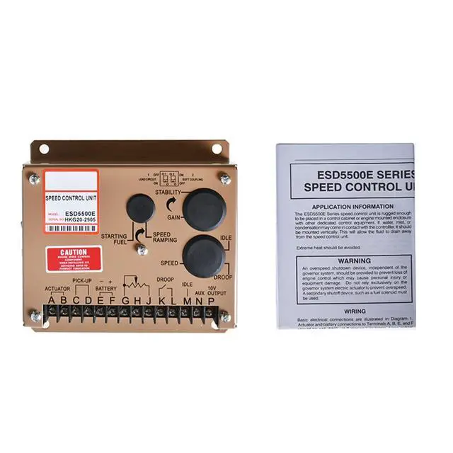 Alt view image 6 of 6 - findmall ESD5500E 12V 24V Generator Control Panel Electronic Engine Speed Controller Governor Generator Genset Parts