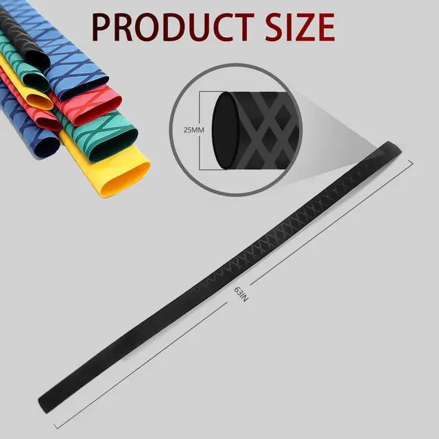 Alt view image 2 of 7 - X-Tube Heat Shrink Wrap Tubing 39"&64" Lengths for Rod Grips-5 Color 14 Sizes