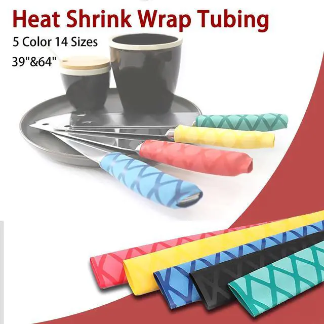Alt view image 5 of 7 - X-Tube Heat Shrink Wrap Tubing 39"&64" Lengths for Rod Grips-5 Color 14 Sizes