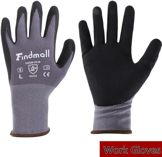 Alt view image 6 of 7 - findmall 6 Pairs Large Work Gloves Seamless Knit Glove Gardening Gloves Women Men Fit for Warehousing and Logistics, Construction Sites, Horticultural Planting