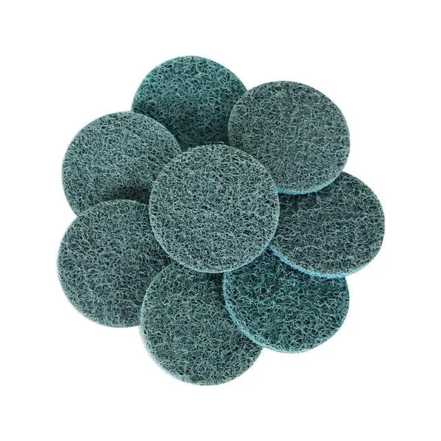 Alt view image 2 of 6 - findmall 50Pcs 2 Inch Blue Quick Change Surface Prep Conditioning Discs, Fine Grit for Cleaning, Finishing and Deburring on Metals