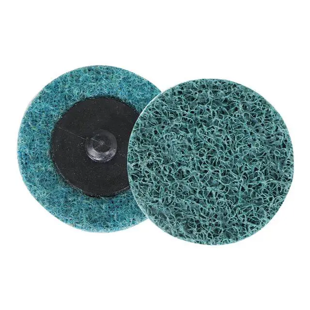 Alt view image 3 of 6 - findmall 50Pcs 2 Inch Blue Quick Change Surface Prep Conditioning Discs, Fine Grit for Cleaning, Finishing and Deburring on Metals