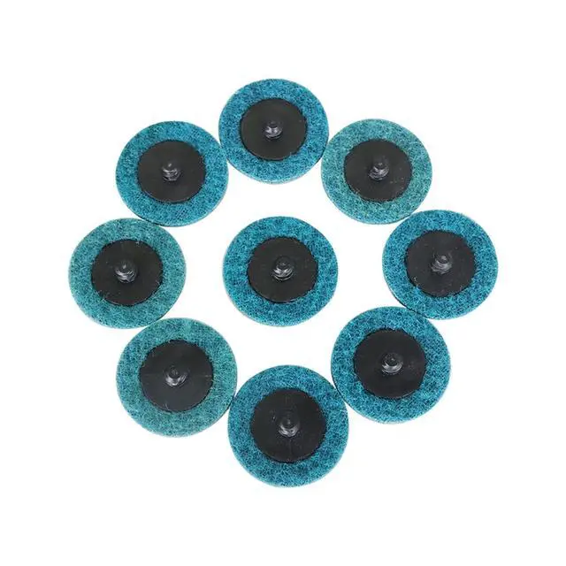 Alt view image 4 of 6 - findmall 50Pcs 2 Inch Blue Quick Change Surface Prep Conditioning Discs, Fine Grit for Cleaning, Finishing and Deburring on Metals