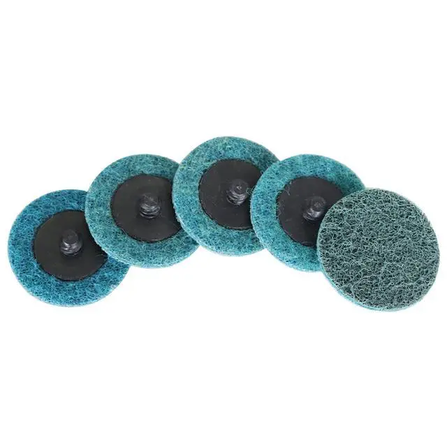 Alt view image 6 of 6 - findmall 50Pcs 2 Inch Blue Quick Change Surface Prep Conditioning Discs, Fine Grit for Cleaning, Finishing and Deburring on Metals