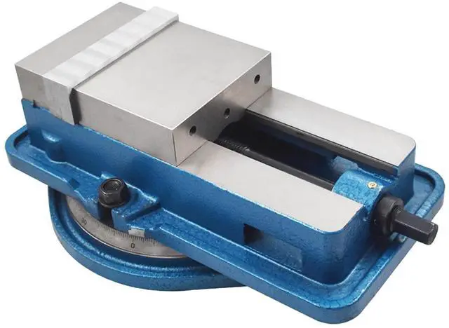 Alt view image 3 of 6 - findmall 6 Inch Heavy Duty Milling Vise Bench Clamp Vise High Accuracy Clamping Vise 6 Inch Jaw Width with 360 Degrees Swiveling Base CNC Vise