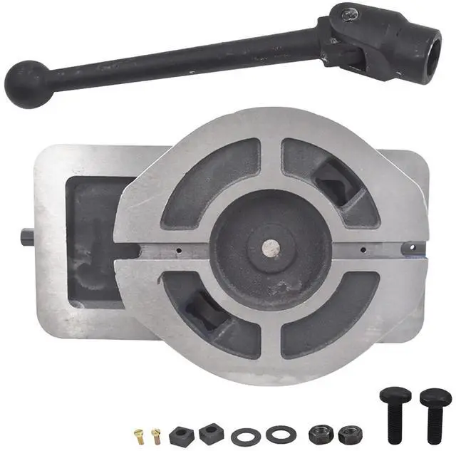 Alt view image 5 of 6 - findmall 6 Inch Heavy Duty Milling Vise Bench Clamp Vise High Accuracy Clamping Vise 6 Inch Jaw Width with 360 Degrees Swiveling Base CNC Vise