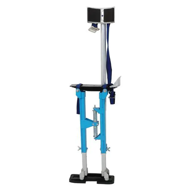 Alt view image 5 of 7 - findmall 18-30 Inch Drywall Stilts Blue Adjustable Aluminum Stilt Tool Fit for Painting or Cleaning