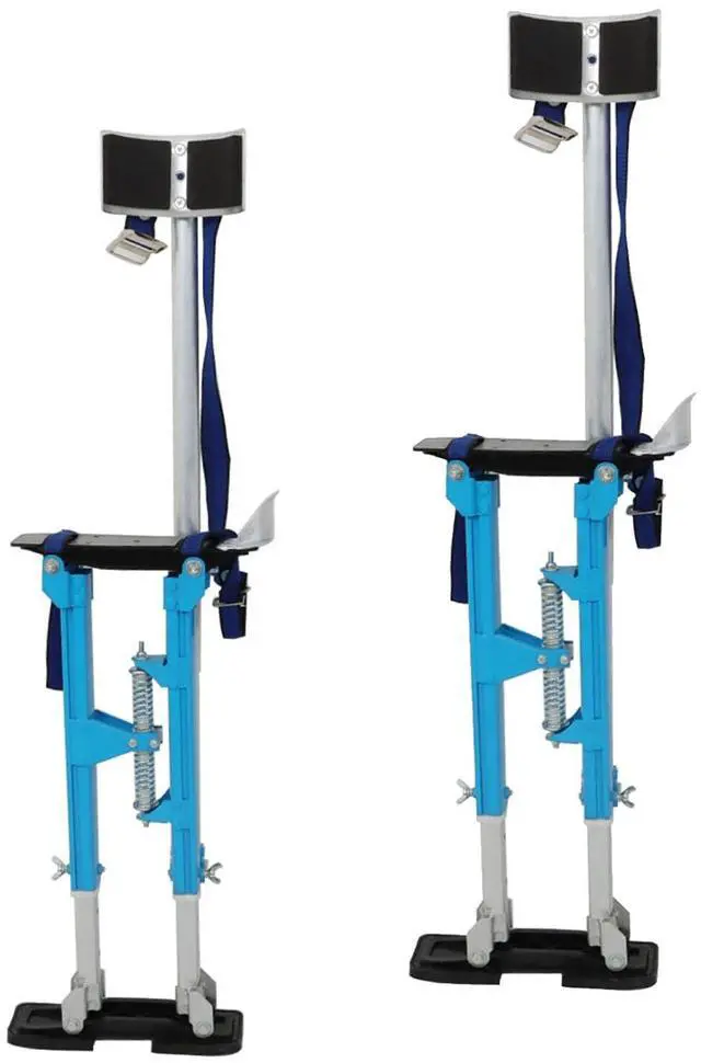 Main image of findmall 18-30 Inch Drywall Stilts Blue Adjustable Aluminum Stilt Tool Fit for Painting or Cleaning
