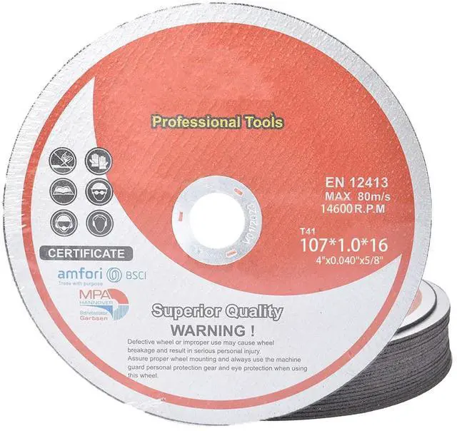 Main image of findmall 25 Pack 4"x.040"x5/8" Cut Off Wheel, Metal and Stainless Steel Thin Cutting Discs