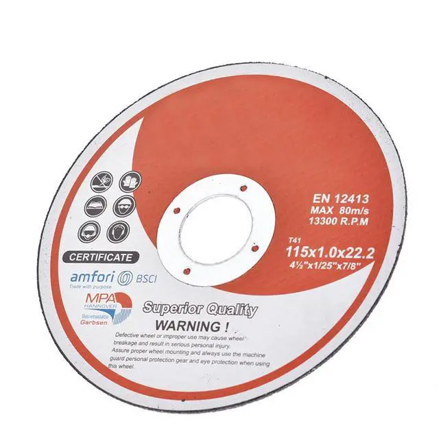 Alt view image 6 of 7 - 25 Pack 4.5"x.040"x7/8" Cut-Off Wheel - Metal & Stainless Steel Cutting Discs