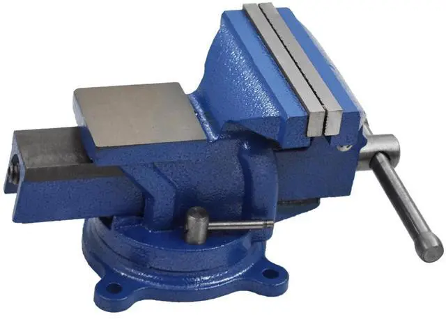 Main image of findmall 4" Bench Vise with Anvil 360 Swivel Locking Base Table top Clamp Heavy Duty Vice