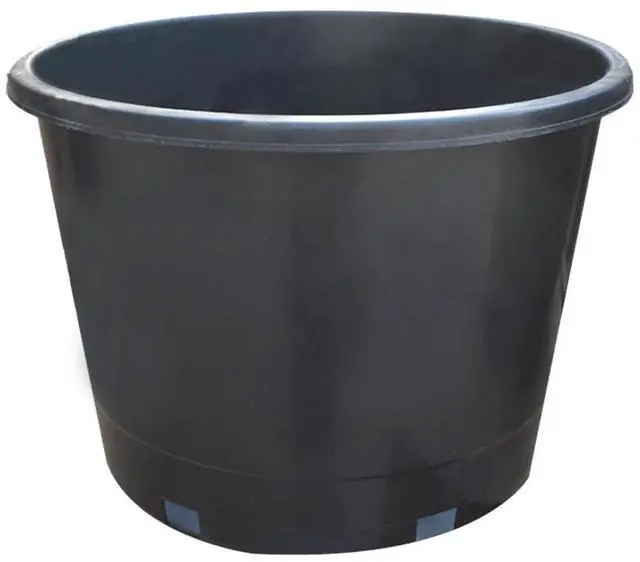 Alt view image 3 of 5 - findmall Plant Plastic Flowerpot, Horticultural Flowerpot, Field Planting Pot, Suitable for Seed Planting, Plant Cutting, Succulent Cultivation 10Pcs 10-Gallon Black