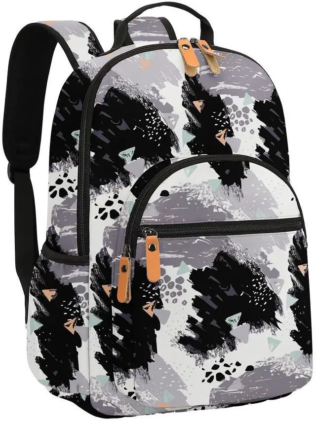 Alt view image 2 of 5 - H HIKKER-LINK Travel Backpack for Women Laptop Backpack Water Resistant Stylish Backpacks College Dapack Cute Shoulder Carry On Bag Black