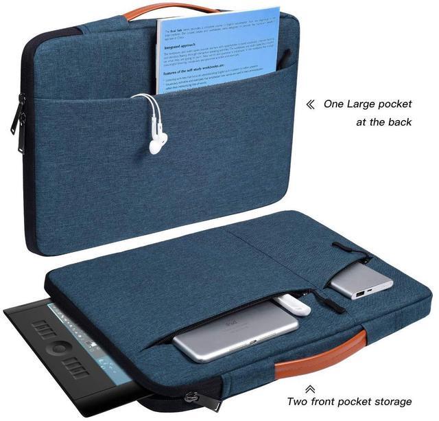 Alt view image 2 of 5 - Protective Drawing Tablet Sleeve Case for Wacom Cintiq Pro 16/ Cintiq 16, Huion KAMVAS Pro 16, Waterproof Carrying Tablet Bag(Blue)