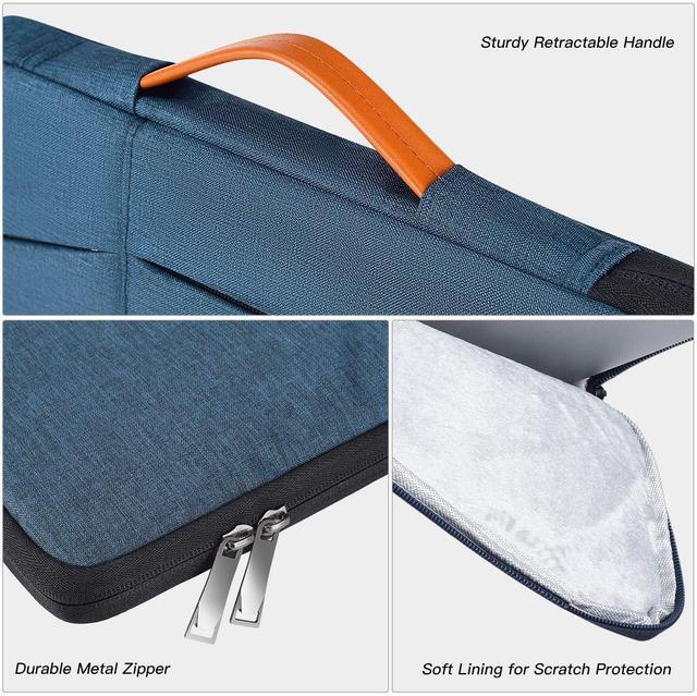 Alt view image 3 of 5 - Protective Drawing Tablet Sleeve Case for Wacom Cintiq Pro 16/ Cintiq 16, Huion KAMVAS Pro 16, Waterproof Carrying Tablet Bag(Blue)