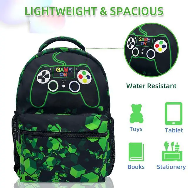 Alt view image 2 of 5 - Corxiren Gamer Backpack - Large Capacity Gaming Laptop Daypack, 17-inch Gift for Game Lovers