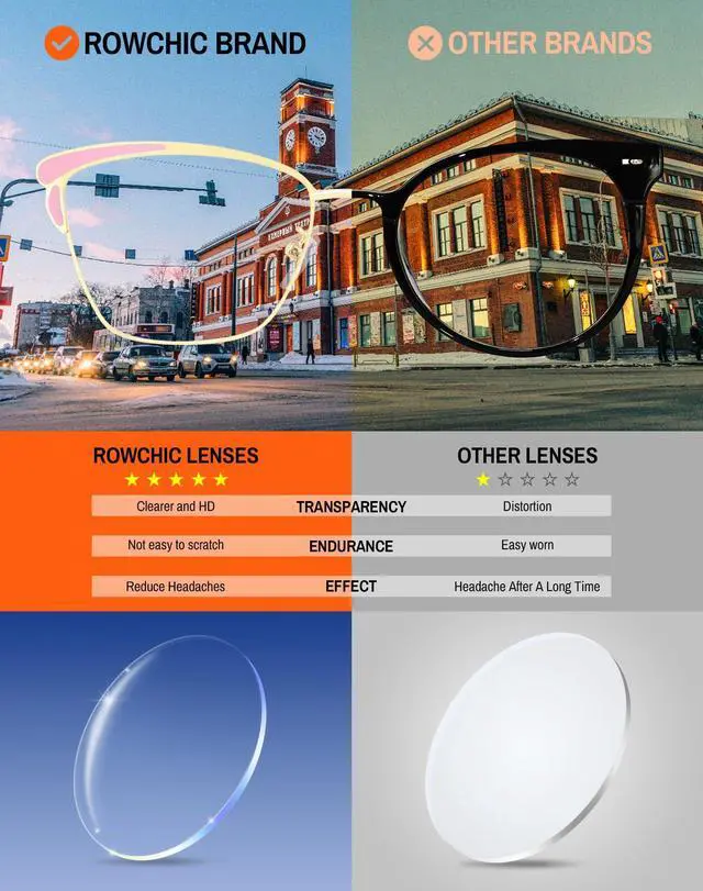 Alt view image 5 of 5 - ROWCHIC Classic Elegant Cat Eye Style Blue Light Blocking Computer Glasses for Women Vintage Frame Pink Gold