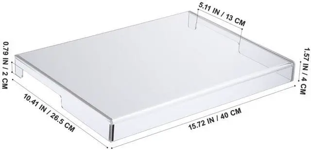 Alt view image 2 of 5 - DOITOOL Clear Acrylic Keyboard Protector, 15.6 in Laptop Keyboard Cover, Mechanical & Touchscreen Protection, Cats & Pets Resistant, 15.7x10.4x1.6in