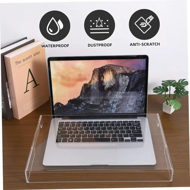 Alt view image 3 of 5 - DOITOOL Clear Acrylic Keyboard Protector, 15.6 in Laptop Keyboard Cover, Mechanical & Touchscreen Protection, Cats & Pets Resistant, 15.7x10.4x1.6in