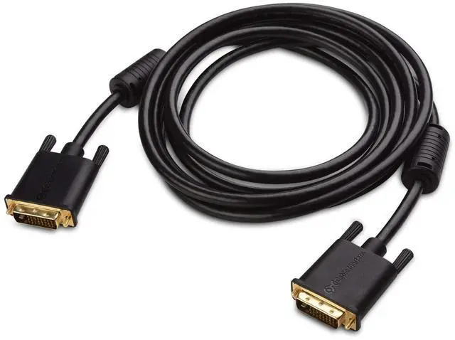 Alt view image 2 of 5 - Cable Matters 1-Pack DVI to DVI Cable with Ferrites (DVI Dual Link Cable, DVI D Cable) 10 Feet & 2-Pack 16 AWG Heavy Duty 3 Prong Computer Monitor Power Cord