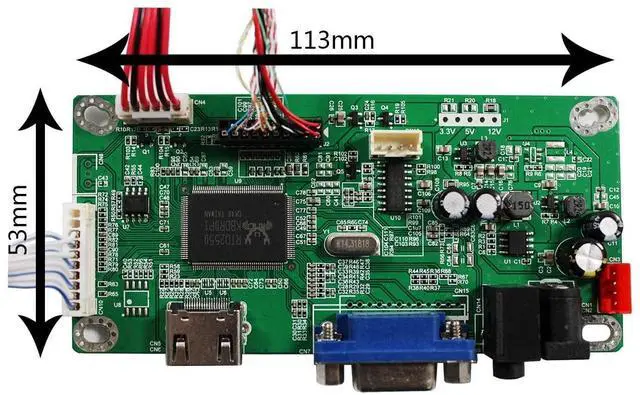 Alt view image 5 of 5 - VSDISPLAY VGA Controller Board eDP for 27" 2560x1440 2K LM270WQ1-SDE3 36 pin WLED LCD Screen