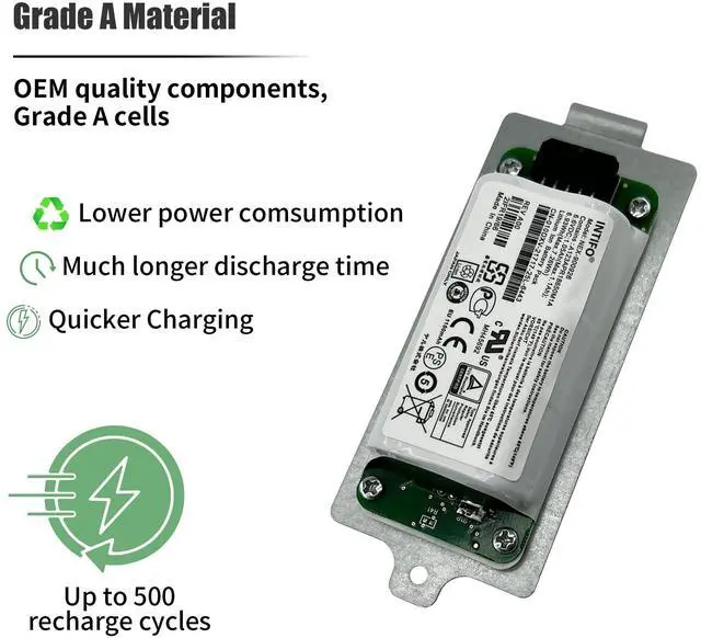 Alt view image 4 of 5 - INTIFO 6.93Wh NEX-900926 Smart Battery Compatible with Dell EqualLogic Module Type 15 Type 18 Type 19 PS4210 PS6210 PS6610 Controller Series 010DXV 0FK6YW 0K4PPV 0KVY4F 0M1GDN NEX-900926-A [2-Cell]