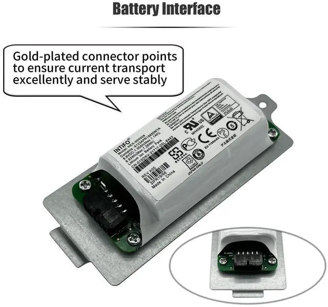 Alt view image 5 of 5 - INTIFO 6.93Wh NEX-900926 Smart Battery Compatible with Dell EqualLogic Module Type 15 Type 18 Type 19 PS4210 PS6210 PS6610 Controller Series 010DXV 0FK6YW 0K4PPV 0KVY4F 0M1GDN NEX-900926-A [2-Cell]
