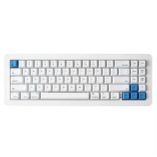 Main image of Apos WhiteFox Eclipse Wireless Mechanical Keyboard,Two-Mode USB-C/Bluetooth,Aluminum High/Low Profile,Hot Swappable Custom Keyboard, Pre-lubed Linear Switches,RGB Backlit Computer Keyboards for Mac/PC