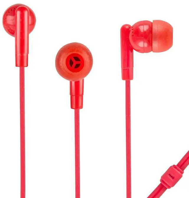 Alt view image 2 of 5 - Vivitar V11388-2PK-RB Red & Black Earphone, 2 Pack